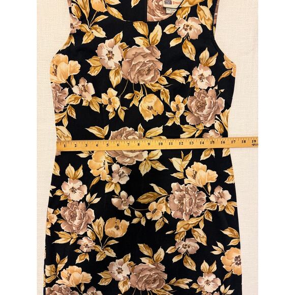 Faded Glory Floral Stretch Sheath Dress – Size 10 - Picture 5 of 8